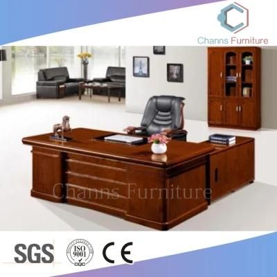 L Shape Office Table Veneer Computer Desk Hotel Office Furniture (CAS-VA08)