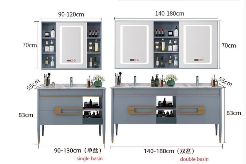 New Design Popular Modern Bathroom Vanity Bathroom Cabinet Furniture