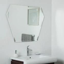 Jinghu Bathroom Wall Mounted Mirror Beveled Bevelled Edge Mirror Home Decorative Bath Furniture Makeup Mirror