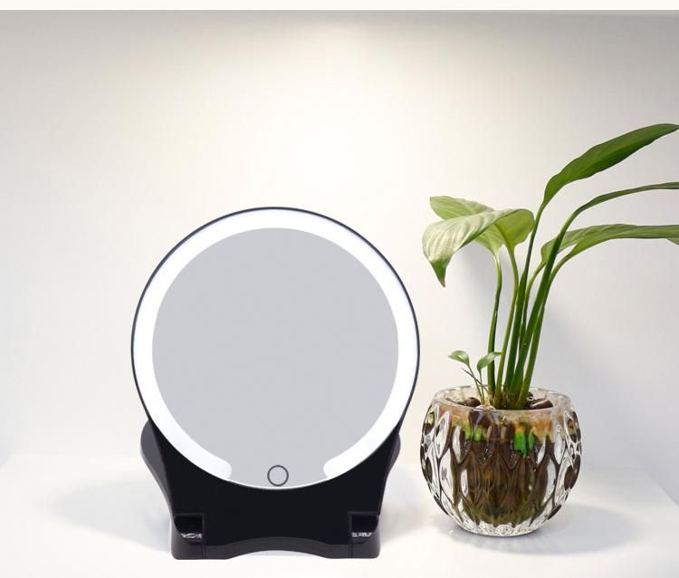 Slim Design Foldable High Definition LED Wholesale Lighted Makeup Mirror with Touch Sensor