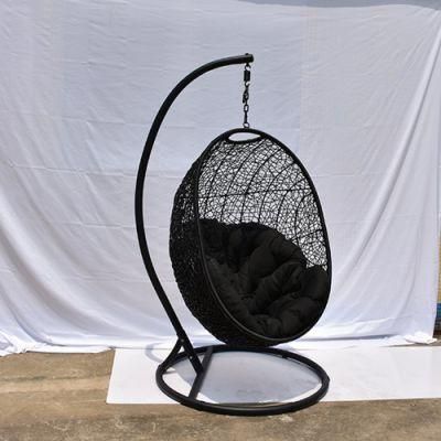 Modern Garden Outdoor Hanging Chairs Leisure Egg Shape Beach Rattan Swing Chair