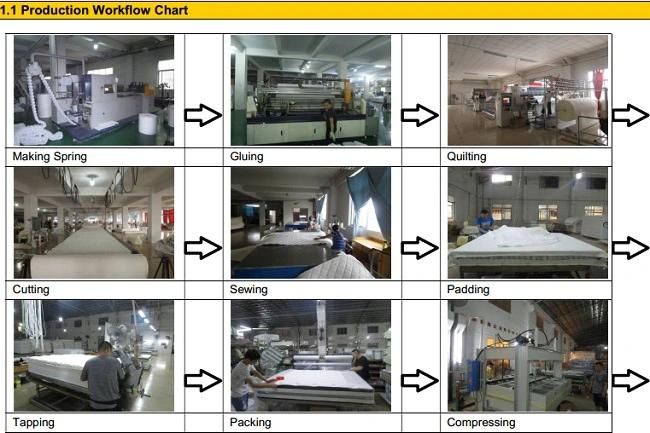 Modern Furniture in Foshan City Memory Foam Pocket Spring Pillow Top Mattress