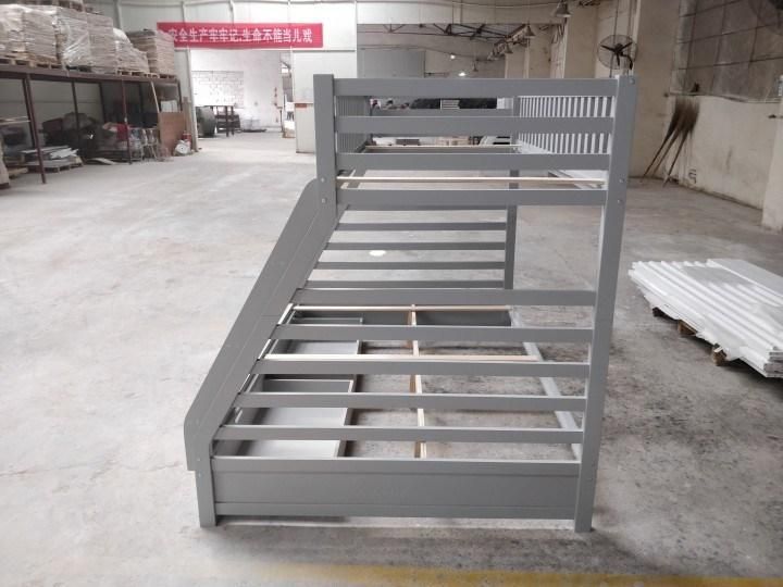 Modern Bedroom Bed, Double Bed, White /Gray