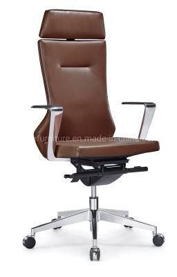 Zode Ergonomic Tilting High Back Boss Revolving Manager Boardroom Reception Hide Leather Swivel Office Computer Chair