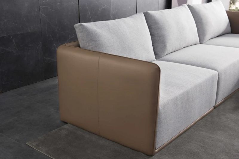 China Manufacturer Latest Newly Modern Furniture Genuine Fabric Sofa Set in Living Room Furniture
