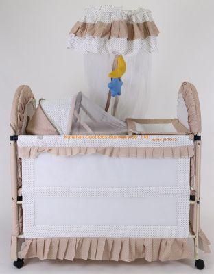 Deluxe with High Mosquito Net Court Style Baby Bed