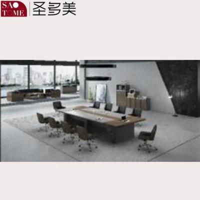 Modern Office Meeting Room Office Furniture Can Accommodate 10 People Conference Table