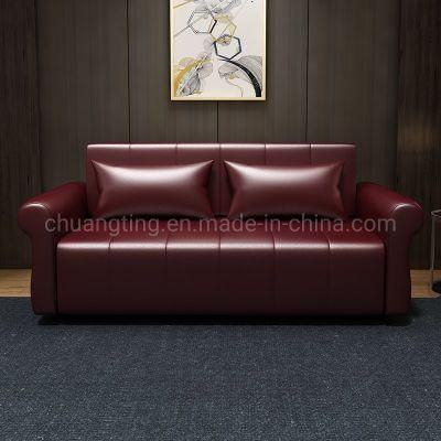 Modern Home Furniture 3 Seater Modern Faux Leather Sofa for Living Room