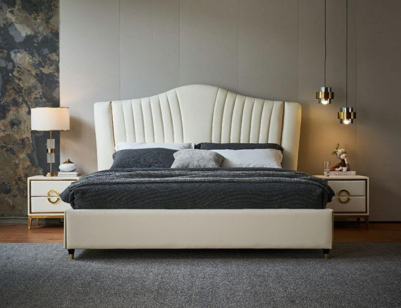 European Furniture Italy Furniture Bedroom Furniture Set King Bed for Villa a-Wf015