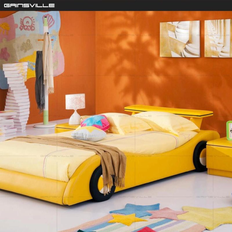 Fashion Children Bedroom Furniture Single Kids Bed Color Matching Upholstered Toddler Child Beds