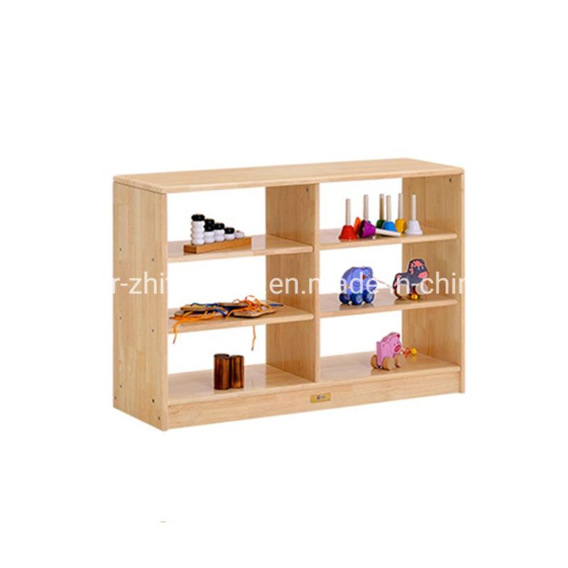 Preschool Kids Toy Storage Cabinet, Baby Display and Storage Wooden Rack and Cabinet, Children Care Center Furniture, Playroom Furniture Toy Cabinet