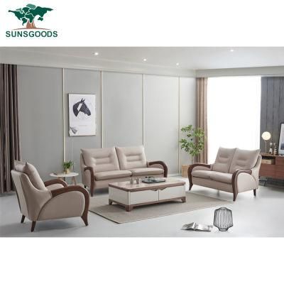 High Quality Leisure Modern Home Furniture Living Room Wood Frame Sofa Set