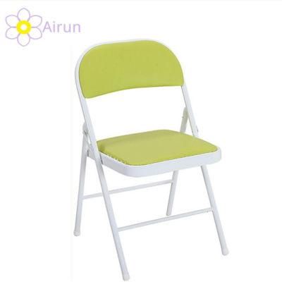 Commercial Cheap Metal and PU Home Furniture Church Chair Folding Living Room Chair