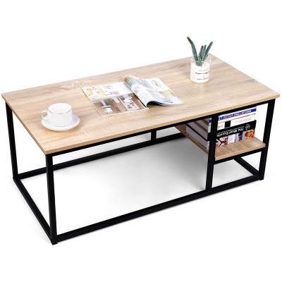 Rectangle Beech Wood Color Living Room Table