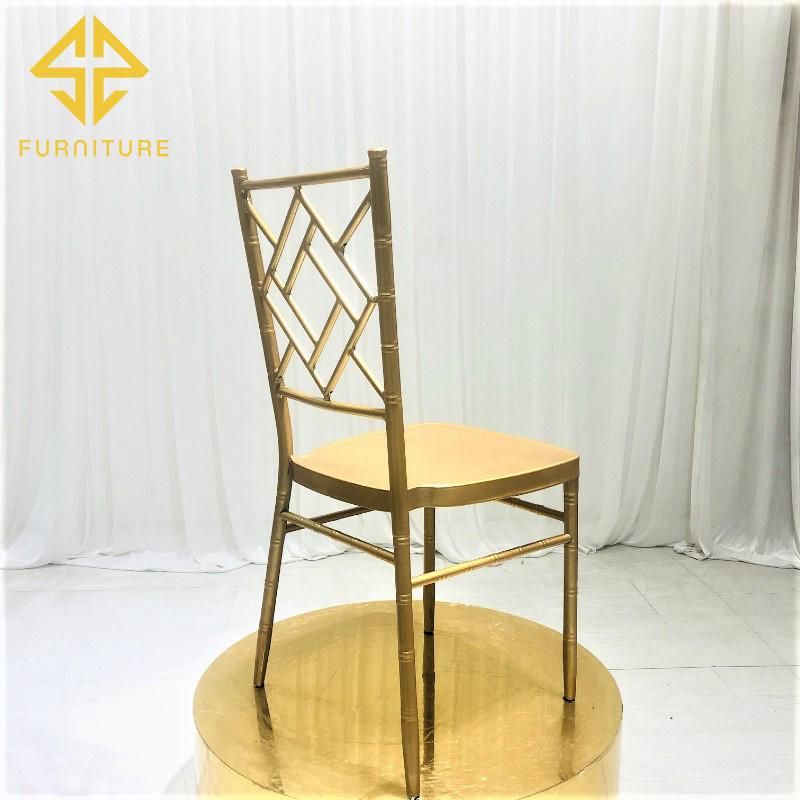 Sawa Cheap Gold Metal Chairs for Event Wedding Banquet