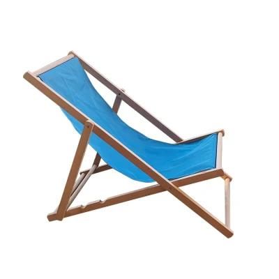 Beech Wood Foldable Wooden Beach Deck Chair Frame