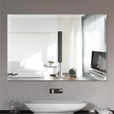4mm Rectangle 14&prime;&prime;x18&prime;&prime; Double Coated Aluminum Mirror Silver Mirror Bathroom Deocrative Frameless Mirror with 12mm Bevel Edge