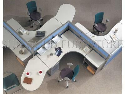 Modern Office Furniture Computer Table L Shaped Workstation Desk (SZ-WSE16)