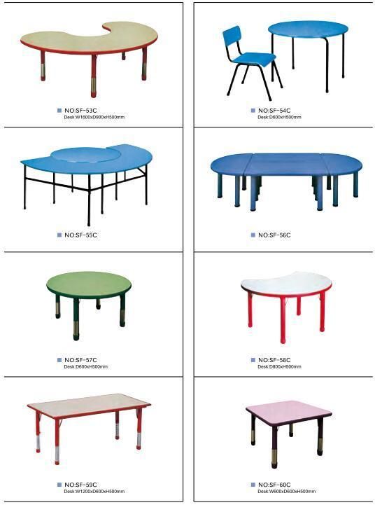 Fashion Daycare Furniture Kids Rectangular Table Children Furniture Sf-51c