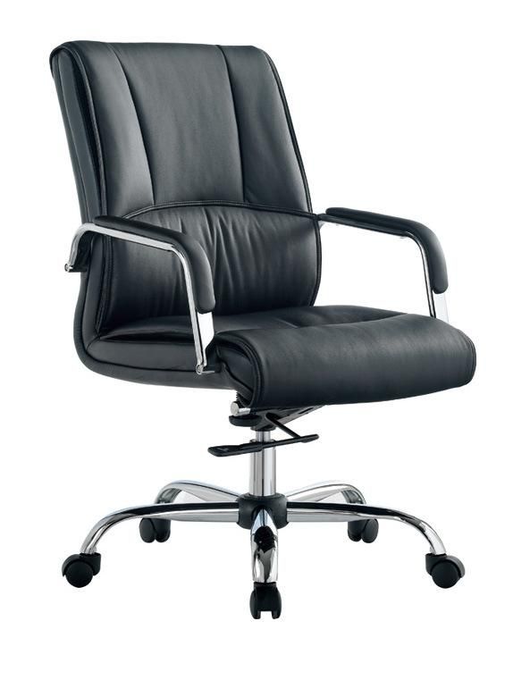 (SZ-OCE036) High Quality Middle Bak Black Leather Office Chair Swivel Manager Chair