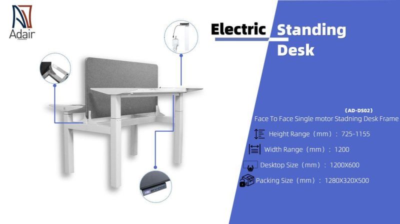 High Quality Western Style Autonomic Standing Office Face to Face Desk Frame