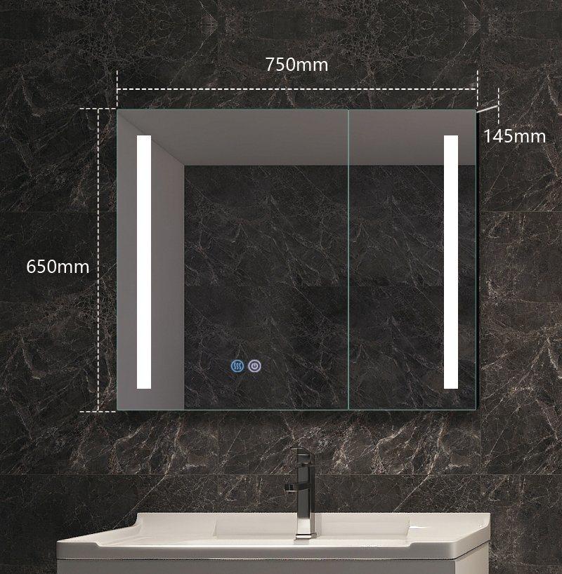 Home Wholesales Cabinet Bathroom Wall Vanity LED Light Mirror