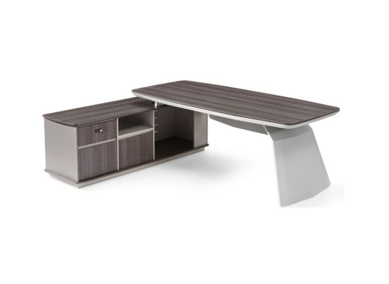 Modern L Shaped Office Furniture MDF Manager Table Executive Table