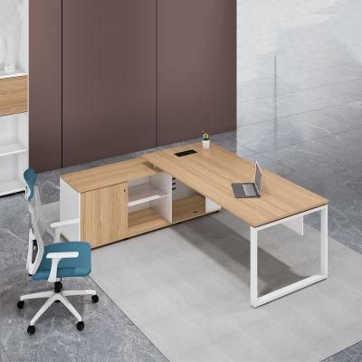 2021 New Design Wooden Home Furniture Bedroom Modern Desk Table with Cabinet