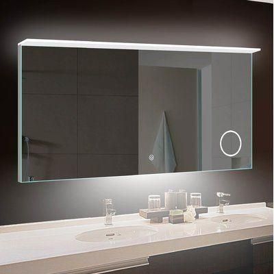 Wall Mounted Touch Sensor Bluetooth Bathroom Vanity LED Mirror with Magnifier