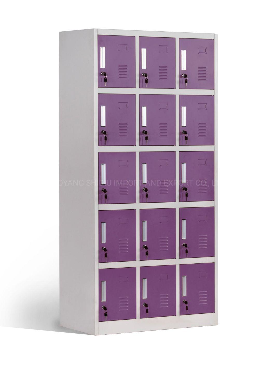 Kd 15 Compartment Duty Bag Lockers Staff/Employee Lockers