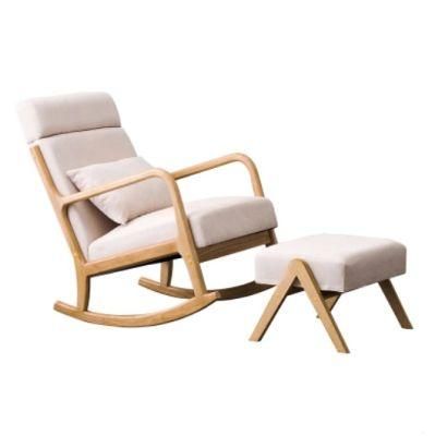 Modern Nordic Design Leisure Chair Rocking Chair for Living Room Balcony