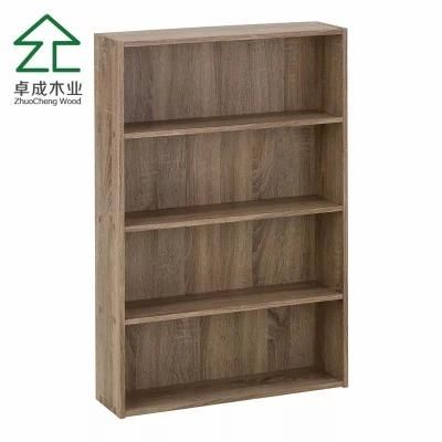 360 Degree Narrow Revolving Rattan Kids Bookcase with 6 Shelves