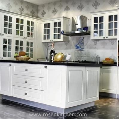 Morden Multifunctional Design High Glossy White PVC Kitchen Cabinet