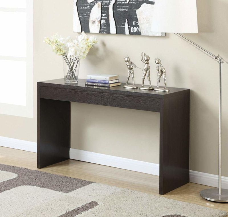 Espresso Hall Console Table Desk with Storage Drawer