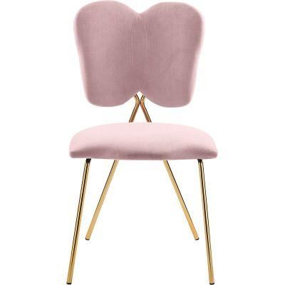 High Quality Luxury Modern Metal Legs Dining Chair Velvet Dining Chair Modern