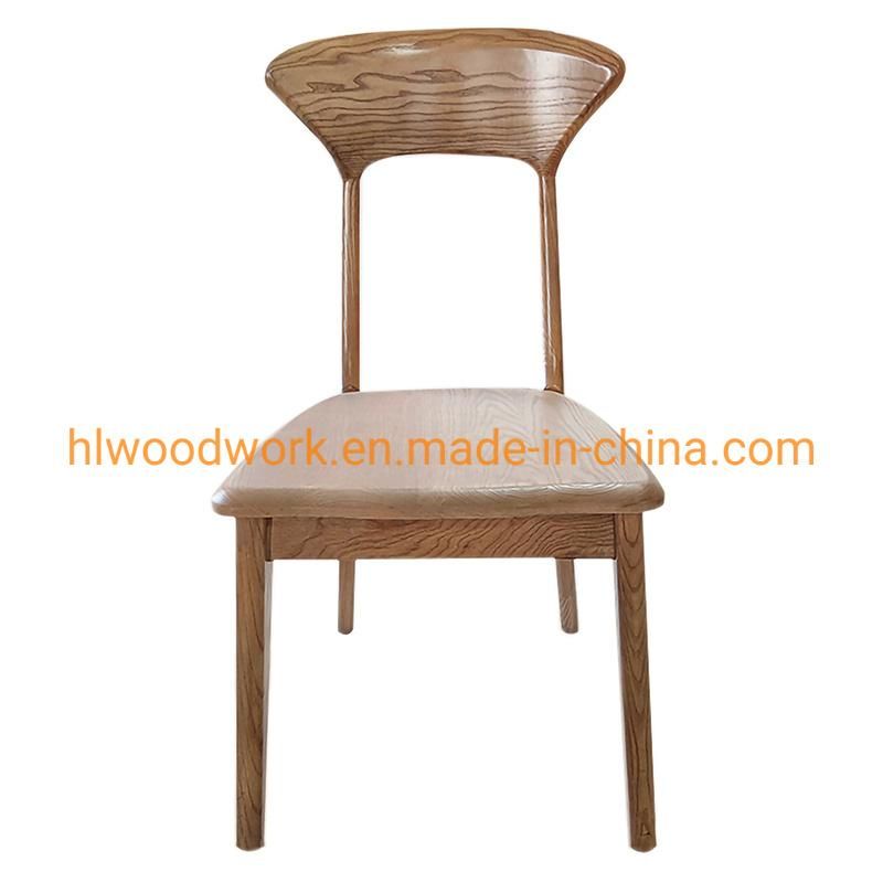 Antique Wooden Dining Chair Home Hotel Resteraunt Chair Axe Back Chair Ash Wood Walnut Color Solod Wood Chair Wholesale Modern Design Cheap Hot Sale