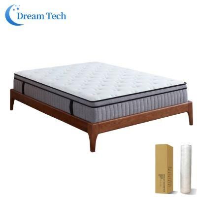 Family Bedroom Furniture Foam Mattress Sleeping Luxury Modern Queen King Size Bed Pocket Spring Mattress