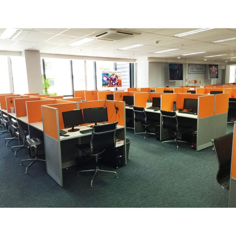 Bpo Modern Office Partition Workstations Table Cubicle Desk Call Center Office Furniture
