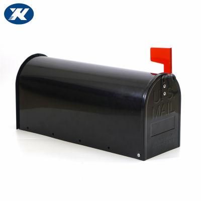 Black Color American Mailbox Design Easy to Assemble UV Resistant Us Mailbox