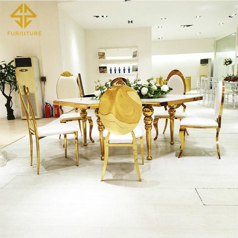 Hotel Event Furniture Stainless Steel Heart Shape Metal Event Banquet Luxury Chair for Wedding