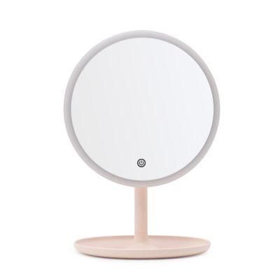 High-End LED Wholesale Lighted Makeup Mirror with Detachable Handle Handheld Mirror Touch Sensor