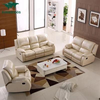 Wholesale Modern Leisure Leather Reclining Home Furniture Living Room Sofa