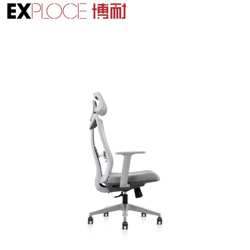 High Back Grey Computer Study Waist Support Modern Swivel Chair New Design Fashion China Office Furniture Ergonomic Mesh Swivel