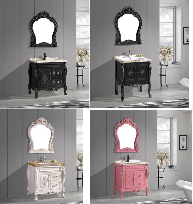 Fashion Solid Bathroom Vanity Cabinet