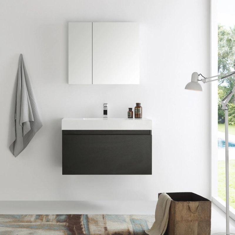 Factory Wholesale Modern Bathroom Furniture Sanitary Ware Cabinet Wall Mounted Bathroom Vanity