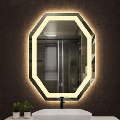 5mm CE UL Approved Wall Mounted Hotel Home Bath Decor Decoration Touch Switch Lighted LED Bathroom Mirror with Defogger
