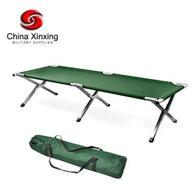 Military Quality Max Loading 150kg Place in Tent Camping Folding Army Bed