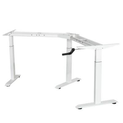 3 Legs L Shape Ergonomic Executive Height Adjustable Standing Desk