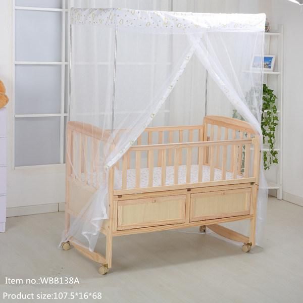 2021 Modern Baby Cot Bed Mini Crib with Mosquito Net