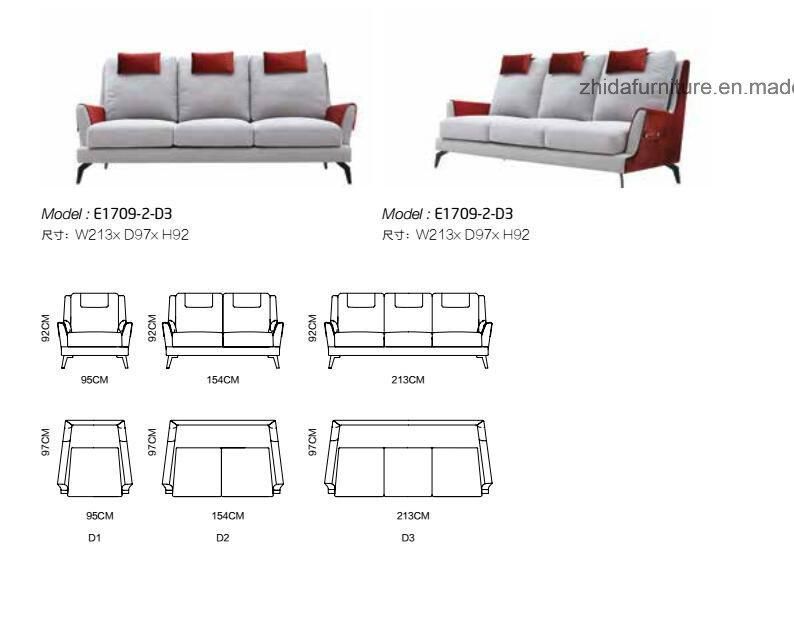 Cheap Living Room Furniture Fabric Sofa Set